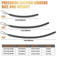 thumbnail image 4 of 4oz Rattling Catfish Weights Anti-Snag Bottom Dragging Sinkers Drift Rig for Heavy Current 3PCS, 4 of 6