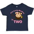 thumbnail image 3 of Inktastic Little Monkey Girl 2nd Birthday Girls Toddler T-Shirt, 3 of 5