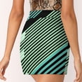 thumbnail image 5 of Abstract Striped Island Women's skirt Mini Skirts A Line Skirt With Hide Pocket Tropical Stripes Lines Diagonal Abstract Beach, 5 of 6