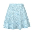 thumbnail image 2 of Vedolay Midi Skirt for Womens Hearts Mesh High Waist Casual Formal Flare Long Skirt,Blue M, 2 of 5