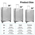 thumbnail image 2 of FUYGRCJ 3PCS Luggage Covers, 3 Sizes Clear Luggage Protector Cover, 20+24+28 inch Reusable Suitcase Dust Cover, Waterproof PVC Suitcase Cover Dustproof for Luggage Travelling, 2 of 12