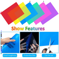 thumbnail image 3 of Lot de 12 Films Couleur Gel, Film Coloré Transparent, Résistant à la Chaleur, Filtre Coloré (30 x 21 cm), 3 of 6