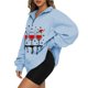 thumbnail image 3 of Sudaderas Con Capucha de Navidad Para Mujer Moda Casual Manga Larga Impreso Tops Blusa Odeerbi  ODB190776, 3 of 5
