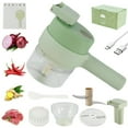 thumbnail image 3 of MesaSe Electric Vegetable Cutter Set Handheld Wireless Mini Garlic Slicer Multifunctional Food Chopper Portable Rechargeable Vegetables Mincer for Garlic Onion Ginger, 3 of 10