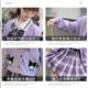 thumbnail image 5 of Kuromi Cinnamoroll 3Pcs Girls' Jk Plaid Skirt Set Anime Sanrioes Y2K Cardigan Pleated Skirt Kids Spring Autumn College Style Set, 5 of 5
