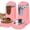 Pink, variant on 2 Pack Cat Automatic Feeder and Water Dispenser with Stainless Steel Bowl