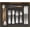 Black, variant on Expandable Silverware Organizer, Plastic Utensil Tray for Kitchen Drawer, BPA Free Flatware Cutlery Holder, Space-Saving Storage for Spoons Forks Knives, 8.5-14 x 12 x 1.5 inch, Black