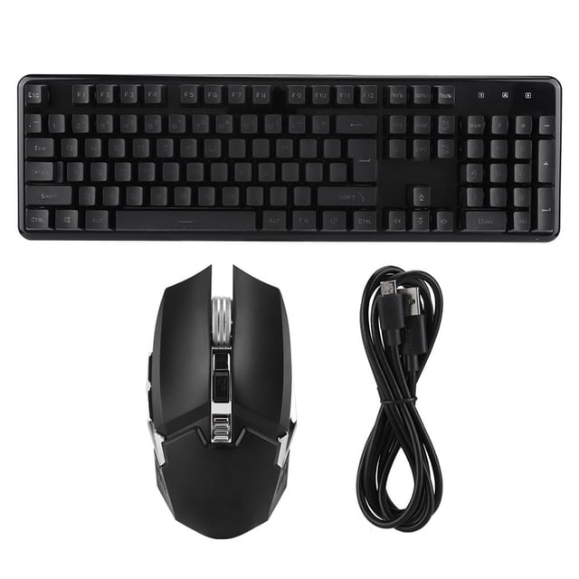 Juego De Teclado Y Mouse Para Juegos Con Luz De Carga Inalámbrica 620 Usb 104 Teclas Azul Moyic EL007163-00