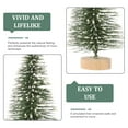 thumbnail image 3 of unbranded 16pcs Model Train Tree Small Tree Decoration Flocked Snowflake Landscape Enhancement Crafters Garden Decor, 3 of 5