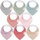 thumbnail image 1 of Baberos orgánicos tipo bandana para bebés KeaBabies, paquete de 8 para niñas, 1 of 9