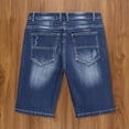 thumbnail image 5 of QHFBli Mens Denim Shorts 11" Inseam Slim Fit Stretch Ripped Short Jeans, 5 of 9