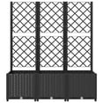 thumbnail image 4 of vidaXL Garden Planter with Trellis Black 47.2"x15.7"x53.5" PP, 4 of 7