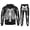 #01-Black, variant on Mens Halloween Skeleton Hoodies Tracksuit Funny Hooded Sweatshirt & Drawstring Jogger Pants Halloween Matching Outfit Set with Pocket Halloween Gifts , L, Black