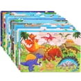 24 ModelsWooden Puzzles Children Animal Dinosaur Cartoon Plane Puzzle