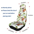 thumbnail image 4 of Xecao Mosaic Forest Squirrel Print Car Seat Cover in That Fits Most Cars, Vans, SUVs, and Trucks., 4 of 7