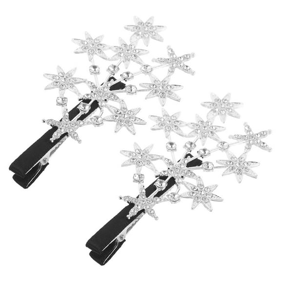 Masteelf 2pcs Star Barrette Elegant Hairpins for Women Glitter Styling Pins Cute Hairpin Fancy Hair Barrettes Decorative Hairpins Hair Clips for Girls Bling Hair Accessories
