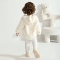 thumbnail image 4 of 6M-3T Baby Boys Girls Winter Warm Fleece Sweatshirt Cartoon Hooded Coats Jackets Toddler Long Sleeve Zipper Coats Top Outerwear, 4 of 9