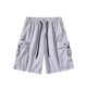 thumbnail image 1 of Puntoco Pantalones Cortos Con Estampado Hawaiano Para Hombre, Pantalones Cortos Con Bolsillo Y Cordón, Color M, 1 of 3