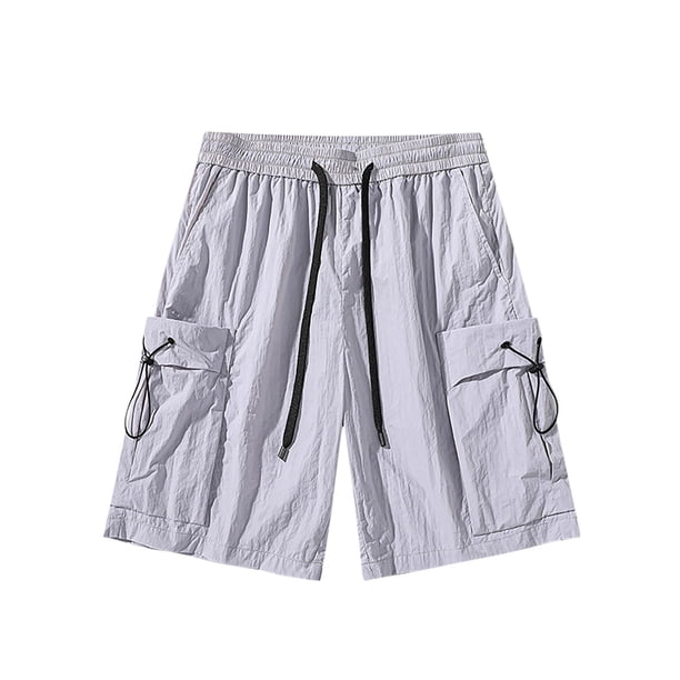 Puntoco Pantalones Cortos Con Estampado Hawaiano Para Hombre, Pantalones Cortos Con Bolsillo Y Cordón, Color M
