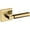 Lifetime Polished Brass, variant on Baldwin L029.Pass L029 Gramercy Passage Door Lever Set - Brass