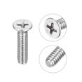 thumbnail image 4 of Uxcell 8#-32x3/4" Flat Head Machine Screws Phillips 304 Stainless Steel Bolts 50 Pack, 4 of 5