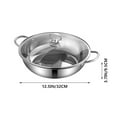 thumbnail image 4 of Hot Pot Cooker Silver 1 Set 12.58X12.58X3.73in, 4 of 9