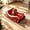 A, variant on Christmas Sleigh Dog Bed - Funny Santa Sleigh Pet Bed for Small Medium Dogs, Soft Plush Washable Cozy Sleeping Mat, Indoor Outdoor Holiday Pet Couch, Brown, 17.7 Inch