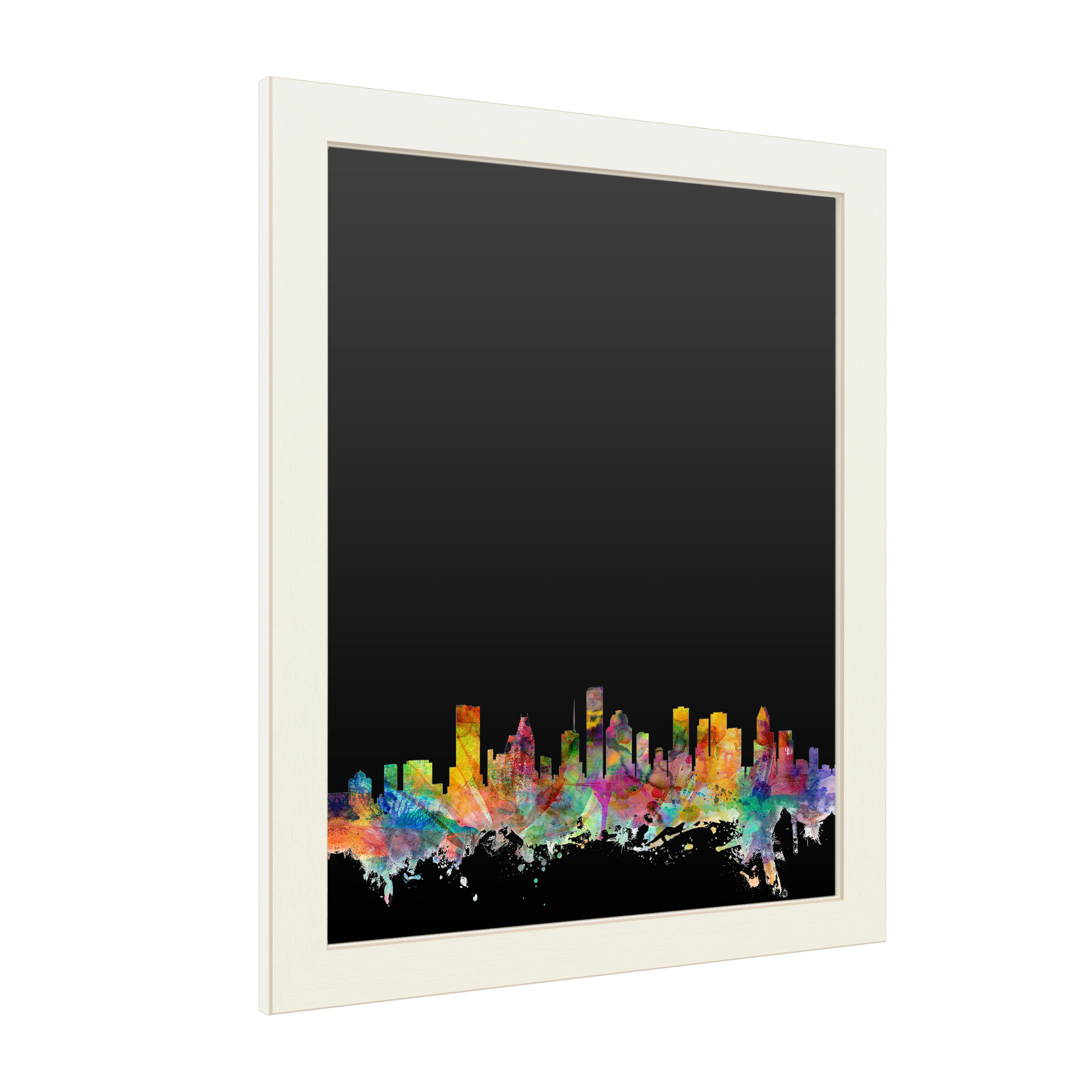 Trademark Fine Art 'Houston Texas Skyline' Chalkboard by Michael Tompsett