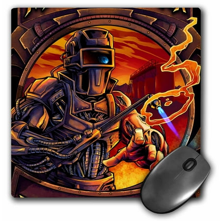 3dRose Welder that is all machine using a welding tool - Mouse Pad, 8 by