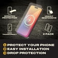 thumbnail image 2 of Protector de pantalla DEWALT de vidrio templado resistente para iPhone 17 Pro Max, 2 of 8