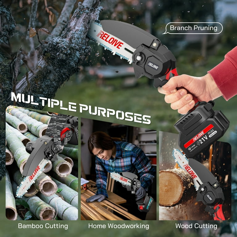 Rechargeable wood cutting lithium chainsaw hotsell