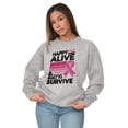 thumbnail image 5 of Happy Alive Built To Survive Warrior Women Crewneck Sweatshirt Brisco Brands L, 5 of 6