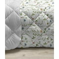 thumbnail image 3 of Bohemian Down Alternative Comforter, Fashion Illustration Feathers with Floral Details and Ribbons Vintage Style, Microfiber Quilt for All Season, 5 Sizes, Multicolor, by Ambesonne, 3 of 3