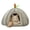 Gray, variant on Cat Beds for Indoor Cats, Pumpkin Cat House, Cute Pumpkin Shape Cat Cave Bed with Removable Cushion, Winter Warm Cave Nest Sleeping Bed Puppy House for Cats Small Dogs Tent (Yellow, Small)