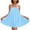 Sky Blue #29, variant on Summer Mini Dresses for Women Linen Spaghetti Strap Ruffle Swing Babydoll Dress Smocked Sleeveless Square Neck A Line Cute Dress 2XL
