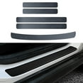 thumbnail image 4 of Carbon Car Door Sill Scuff Plate Cover Rear Bumper Guard Trim Strip Sticker, 4 of 10