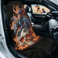 thumbnail image 2 of Xixirimido Car Seat Cover Towel Sweatproof Gym Seat Protector with Non-Slip Backing Universal Fit Front Seat Mat for Sports, Beach, Swimming, Skull Fire Dragon, 2 of 8