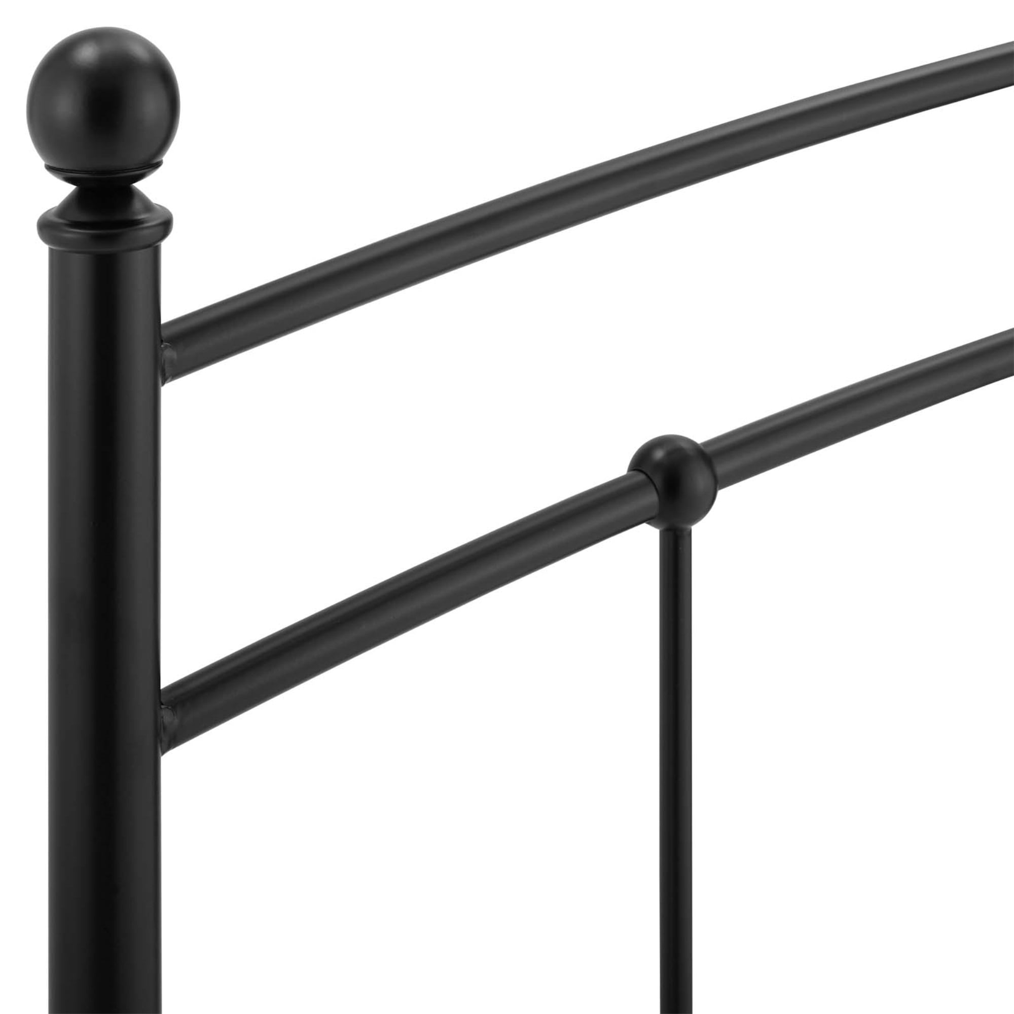 Modway Abigail Modern Farmhouse Full Metal Spindle Headboard in Black