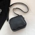 thumbnail image 4 of Bolso bandolera Retro para mujer, bolso cuadrado de PU de Color sólido con cierre de cremallera, bolso práctico, 4 of 8