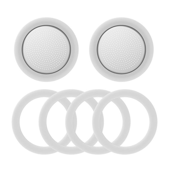 AEVXKHI Espresso Maker Filter Gasket for 6 Cup, Temperature Resistant Coffee Pot Filter Gasket, Anti Deformation Coffee Replacement Filter Gasket for Stovetop Espresso Coffee Maker
