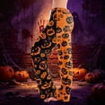 thumbnail image 6 of Halloween Pajama Pants for Women Loose Fit Wide Leg Trouser Pants Casual Elastic Waist Drawstring Palazzo Pants, 6 of 6