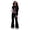 13-Black, variant on WhouRiu Girls Christmas Graphic Outfit Sets Fall Winter Long Sleeve Zip Up Jacket Flared Pants Clothes Set 4-14 Years