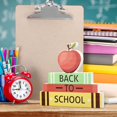 thumbnail image 3 of Back To School Decorations 3 Pieces Wooden Table Centerpiece Table Topper Sign for Teacher Appreciation First Day of School Decorations Back to School Party Decorations Supplies Classroom School Decor, 3 of 7