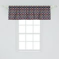 thumbnail image 2 of Ambesonne Happy Camper Valance Pack of 2, Retro Colorful Vans, 54"X18", Multicolor, 2 of 4