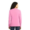 thumbnail image 2 of Port & Company Long Sleeve 54oz 100% Cotton TShirt (LPC54LS) Candy Pink, XL, 2 of 2
