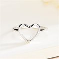 thumbnail image 4 of Guardurnaity Anillo de corazón portátil para mujer, ceremonia de boda, fiesta, banquete, niñas, anillos románticos de plata, joyería, mano, Ropa, zapatos y accesorios Miscelánea, 4 of 6