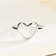 thumbnail image 3 of Guardurnaity Anillo de corazón portátil para mujer, ceremonia de boda, fiesta, banquete, niñas, anillos románticos de plata, joyería, mano, Ropa, zapatos y accesorios Miscelánea, 3 of 6
