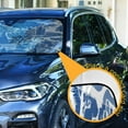 thumbnail image 3 of Yayeee Car Windshield Sun Shade Universal Fit Front Visor Protector, Blue Garden Pattern, 3 of 8