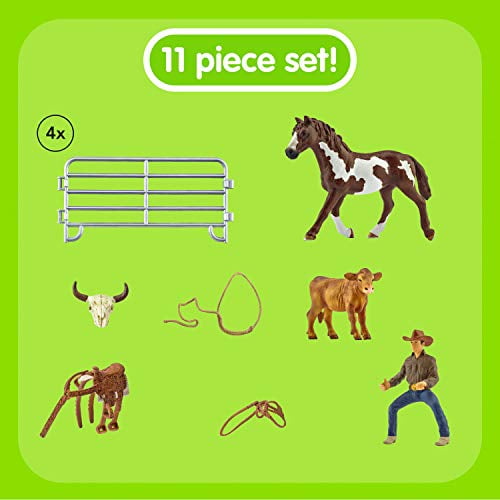 Schleich team roping with cowboy sale