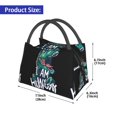thumbnail image 2 of Fotbe Hungry Tyrannosaurus Bolsa Térmica Portátil con Estampado, Bolsa de Entrega de Alimentos Aislada, Bolsa Reutilizable de Gran Capacidad para Comidas y Supermercado, 2 of 6